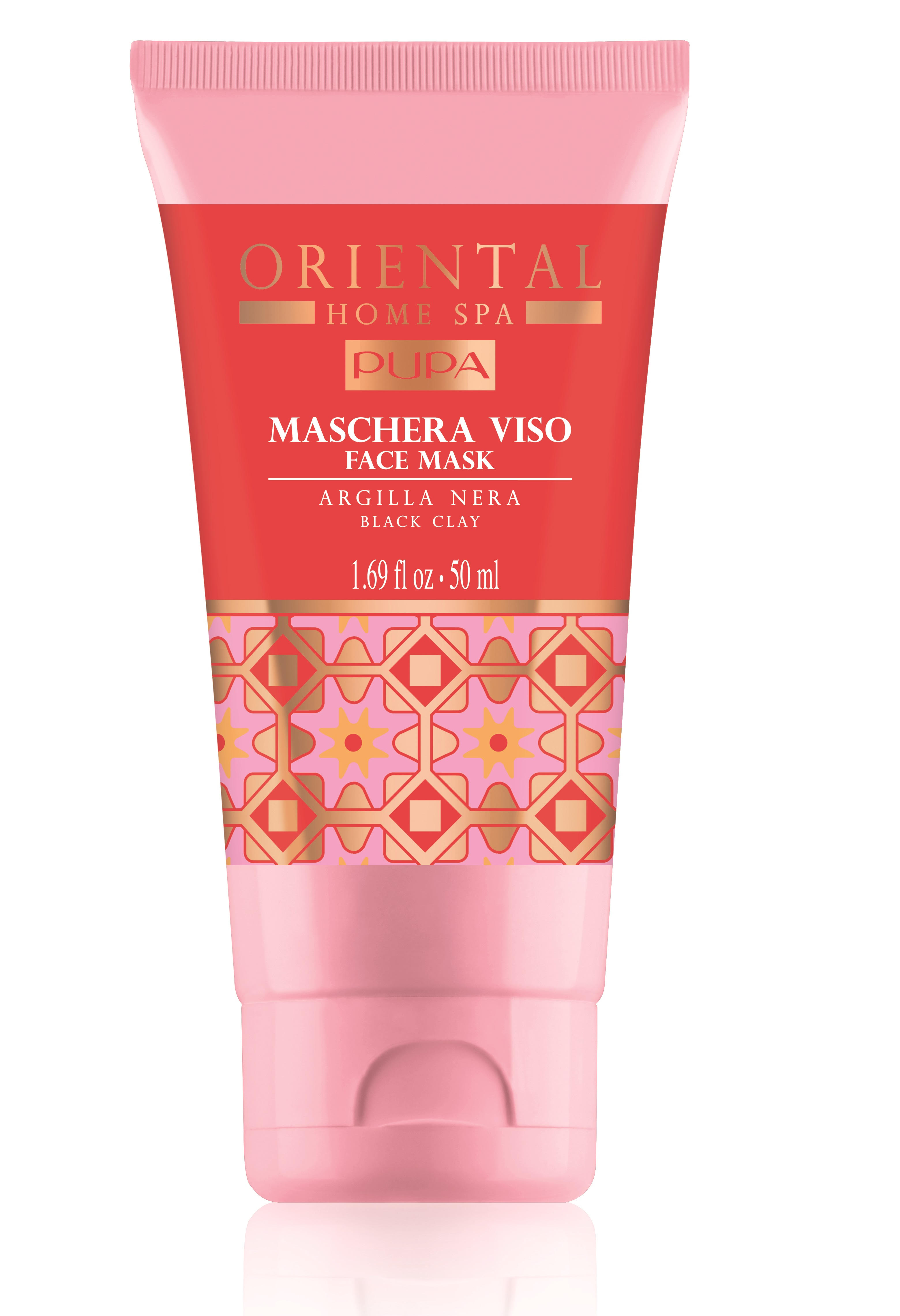 maschera viso argilla nera oriental home spa pupa