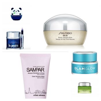 Tony Moly, Shiseido, GlamGlow, Lancome,Sampar